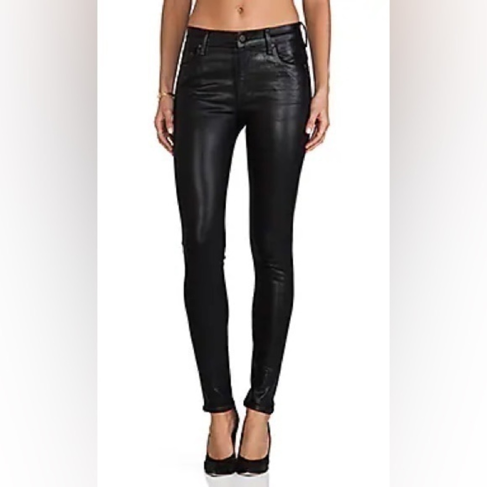 Citizens of Humanity Rocket Ankle High Rise Waxed Skinny Jeans